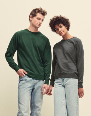 Sweatshirt Fruit of the Loom Lightweight Raglan Sweat 22701 | Swedishmerch