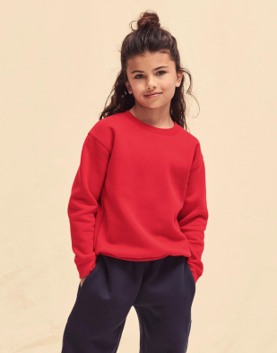 Sweatshirt Fruit of the Loom Kids Premium Set-In Sweat 28601 | Swedishmerch
